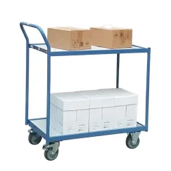 Servante 2 ou 3 plateaux - 250 kg - Poignée de poussée horizontale