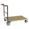 Chariot avec plateau bois modulaire tube 500 kg - Fimm