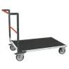 Chariot avec plateau bois et caoutchouc modulaire tube 500 kg - Fimm