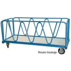 Chariot modulaire 1600x800 ou 2000x800mm - 1000 kg - Fimm
