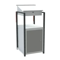 Pupitre d'atelier sur roulettes ou patins  1 bloc porte - 150 kg