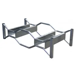 Support de stockage pour 2 fûts avec fourreaux de préhension 220 L