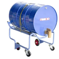 Rouleur chantier à fût métallique et plastique 60 à 220 L - Fimm
