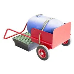 Rouleur porte jerricans de 60 à 120 L avec sangle de maintien - Fimm