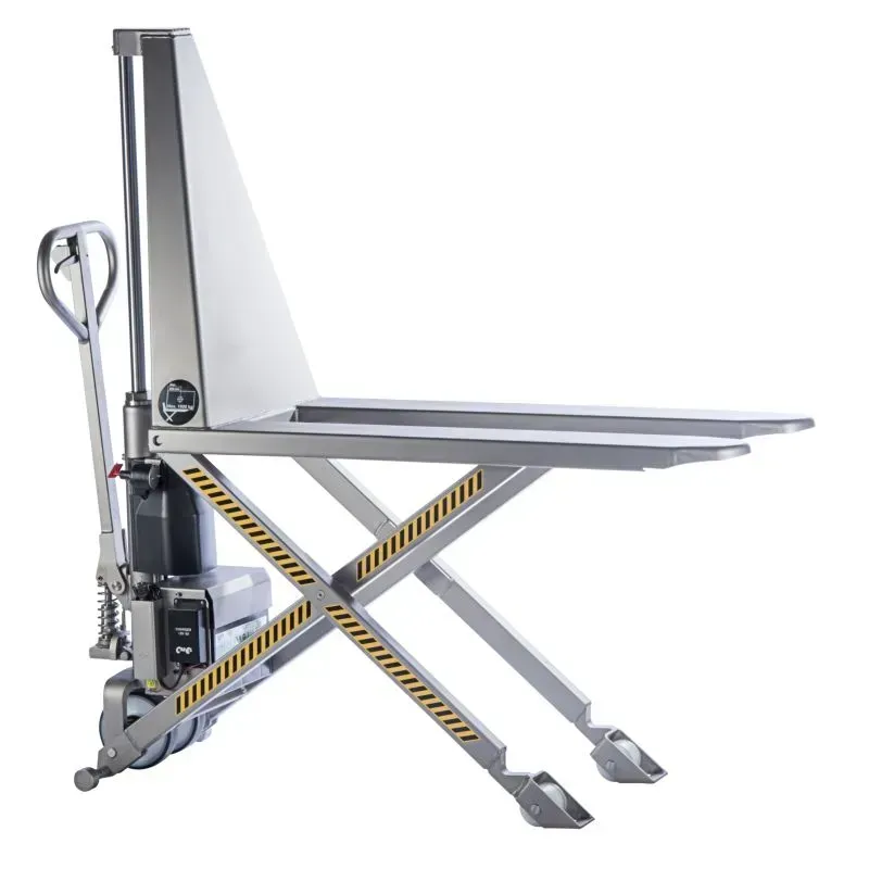 Transpalette haute levée électrique Fimm en inox ou semi inox 304