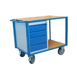 Servante établi modulaire 2 ou 3 plateaux bois  - 500 kg - Fimm