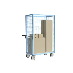 Servante grillagée avec plateau mélaminé 250 kg - Fimm