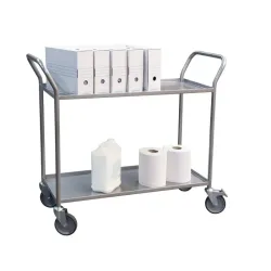 Servante de bureau Fimm à 2 ou 3 plateaux avec rebords 200 kg - Fimm