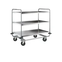 Desserte alimentaire en inox avec chassis renforcé - Fimm