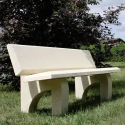 Banc urbain en béton - Andernos