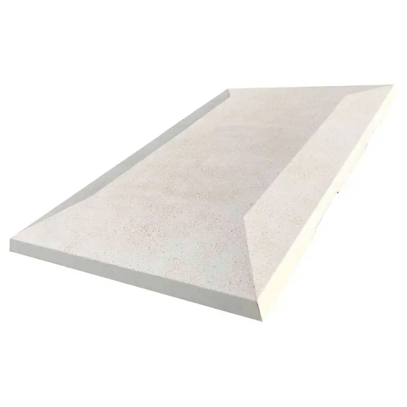 Coussin berlinois en béton blanc sablé sans marquage