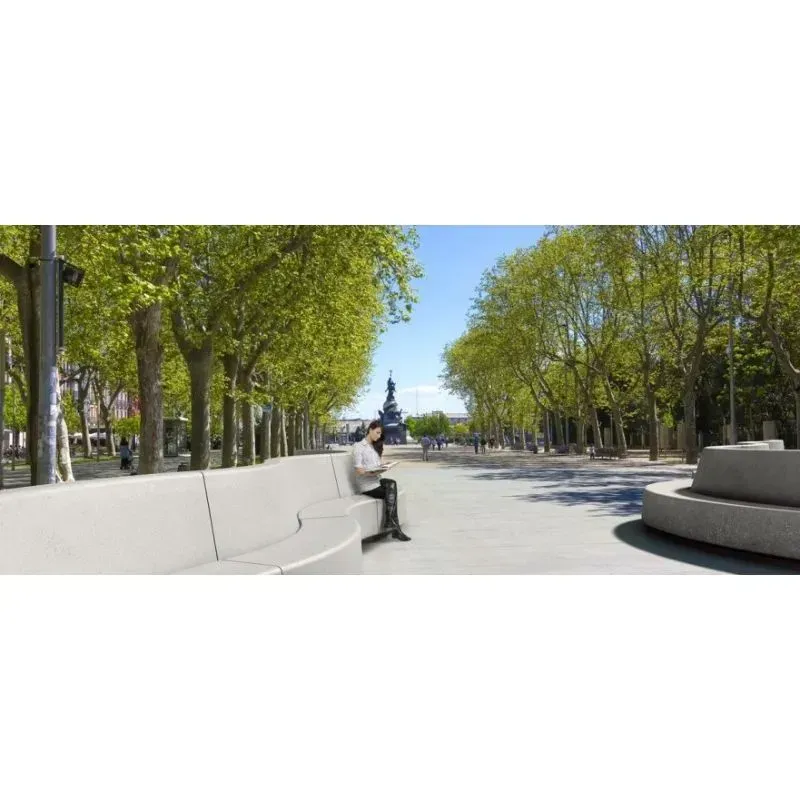 Banc en béton préfabriqué Daytona- Bordeaux