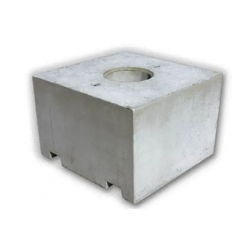 Massif provisoire béton pour poteau réservation 31.5 cm