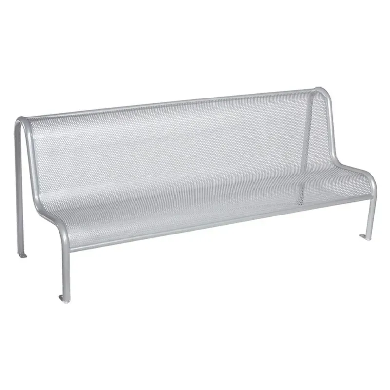 Banc public en acier Perforé