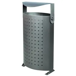 Poubelle de rue Arco Iris avec couvercle rabattable - 85 litres