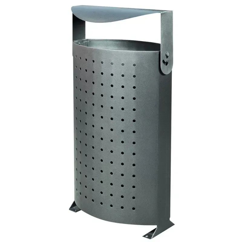 Poubelle de rue Arco Iris avec couvercle rabattable - 85 litres