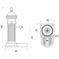 Fontaine de ville Romantica