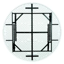 Table ronde pliante et empilable Grenade