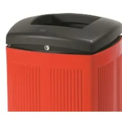Poubelle de ville en plastique recyclable Toscana 60 litres