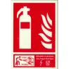 Panneau extincteur classe de feu B photoluminescent