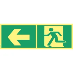 Panneau directionnel sortie de secours