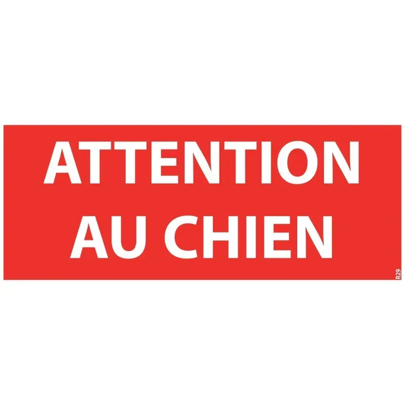 Panneau attention au chien