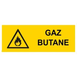 Panneau danger gaz butane