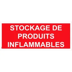 Panneau stockage de produits inflammables