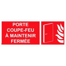 Panneau picto porte coupe feu