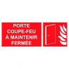 Panneau picto porte coupe feu