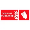 Panneau picto coupure d'urgence