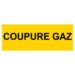 Panneau coupure gaz