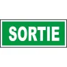 Panneau d'évacuation sortie