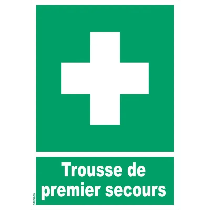 Panneau trousse premiers secours