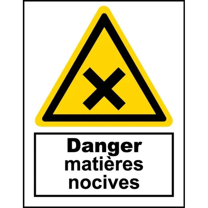 Panneau danger matières nocives