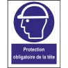 Panneau protection obligatoire de la tête