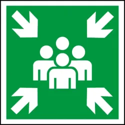 Panneau picto point de rassemblement
