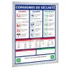 Cadre A4 ou A3 pour panneau consigne ou plan d'évacuation - Clic Clac