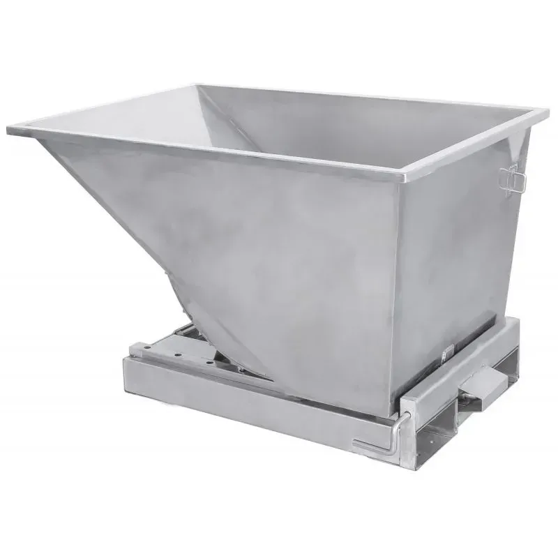 Benne auto-basculante en inox 304