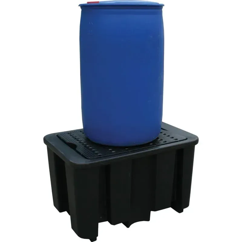 Bac de rétention polyethylène pour fûts