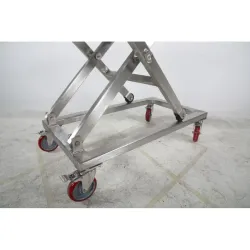 Table élévatrice manuelle inox 300 kg