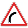 Panneau virage à droite - A1a