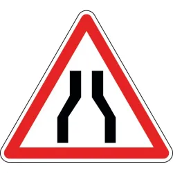 Panneau chaussée rétrécie - A3