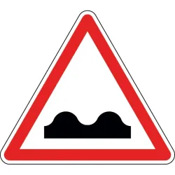 Panneau cassis ou dos-d'âne - A2a