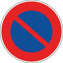 Panneau stationnement interdit - B6a1
