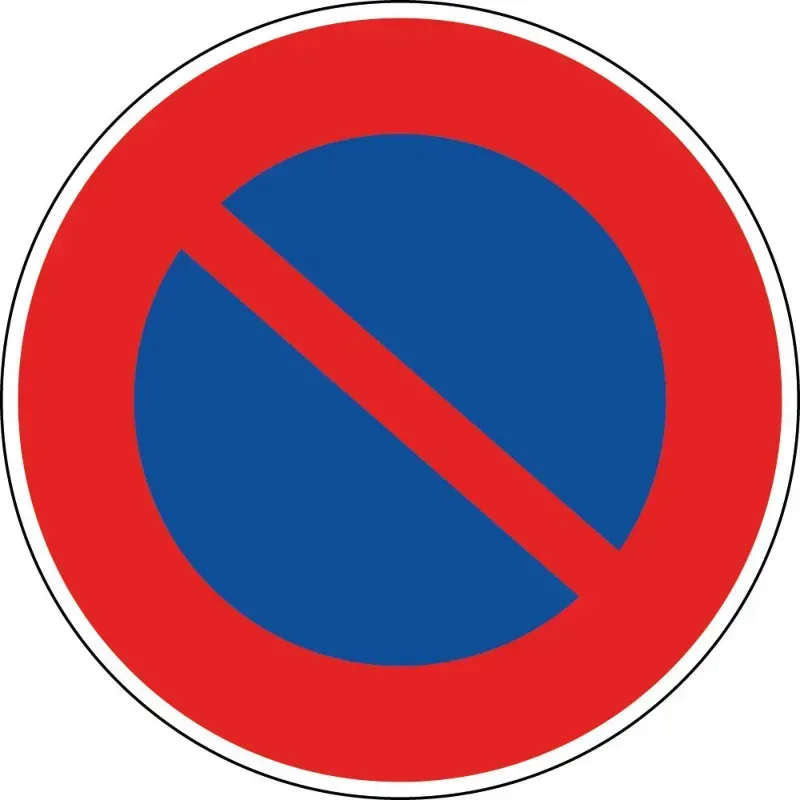 Panneau stationnement interdit - B6a1