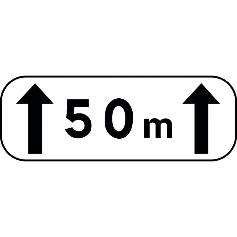 Panonceau d'étendue M2