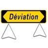 Panneau déviation KD22a sur pied