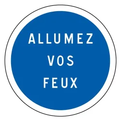 Panneau obligations diverses &quot;texte personnalisable&quot; BK29 temporaire