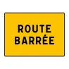 Panneau rue barrée KC119P temporaire